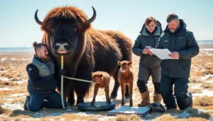 musk ox size